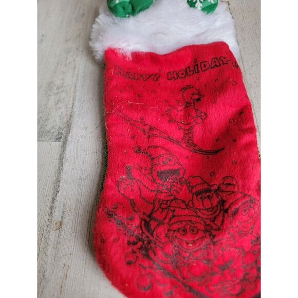 Elmo sesame street christmas stocking red xmas home decor - Picture 3 of 7